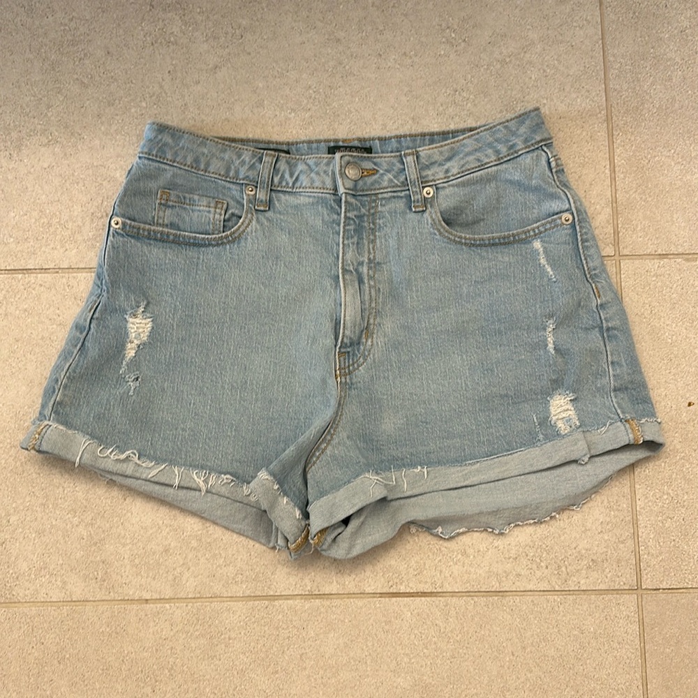 Wild Fable Super High Rise Rolled Cuff Jean Shorts